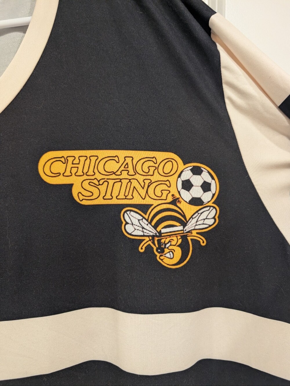 Chicago Sting Soccer Logo Tee in Black & Yellow Size 3XL